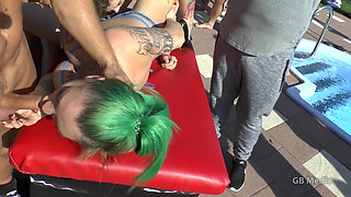 Phoenix + Adreena Outdoor Gangbang
