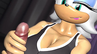 Rouge Handjob (furry Sex)