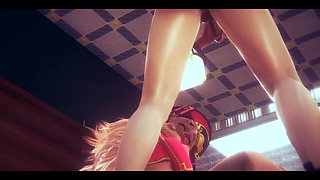 Genshin Impact Hentai - Yangfei Handjob and Fucked - Japanese Asian Manga Anime Film Game Porn