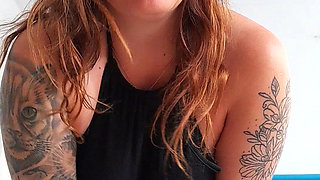 Striptease of Busty MILF in Pantyhose