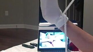 Hot Mature Granny Masturbates While Hubby Watches Strokes His Cock