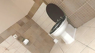 Backstage "she Peed and Wiped Her Wet, Hairy Pussy