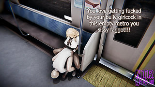 Class president is a sissy who gets fucked by big cock