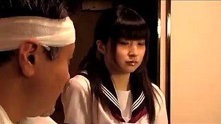 Japanese takes care of her father