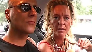 German Lady Sucked His Cock and Made Him Cum with Her Hands