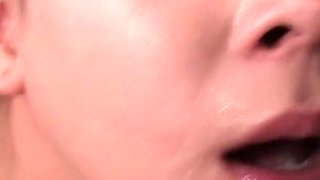 This little cutie gagged a few times till.... Watch this crazy throatfuck