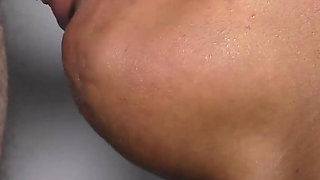 POV Interracial Blowjob with Big White Cock and Cum in Mouth Ending