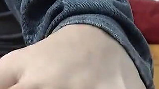 Amateur Wife in French Toes Footjob POV