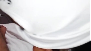 Little stepsister giving a good cock sucking