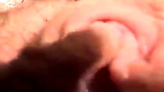 Hairy Clit and Pussy Lips Exposed