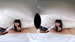 Glamour teen coquette exciting VR video