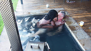 Morning Mist Magic-hotwife Gets Fucked in the Pool