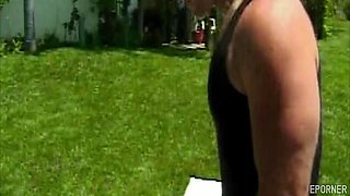 MILF Blondie Gets Her Sun Protecting Lotion