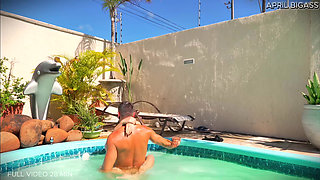 Pool Day and They Fuck Me From My Dirty Ass to My Mouth, Cum on My Face, so Much Load!! I Swallow