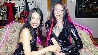Two Halloween Demons will give you an unforgettable jerk-off instruction: Dominatrix Nika and DarkSpaceSolar.