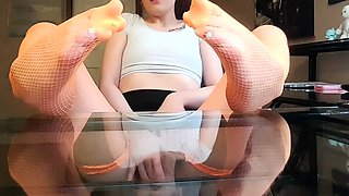 Busty mistress tangent femdom foot fetish