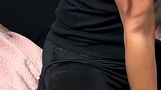 Aggressive Facesitting Domination in Leggings