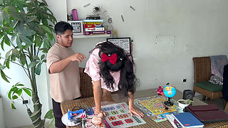 college girl presents anal and oral exam.