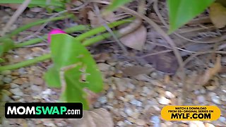 Step moms Sydney Paige and Sandy Love flash their step sons the cougar type of easter eggs - momswap