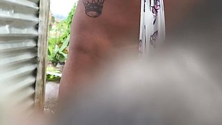 Catching Pussies In Beach Cabin Hole