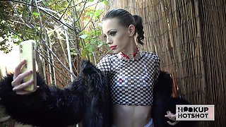 Skinny Bitch Aria Haze Sucks & Rides That Big Dick Like A Champ