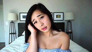 Cute asian teen solo