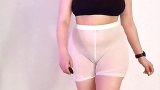 Trying on Sheer Shorts & Walking on Treadmill in Sneakers While Sharing My Fantasies About You