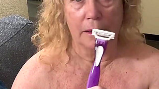 Shaving Those Thick Granny Lips