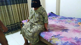 MILF Stepmom Waits in Bed to Have Sex with Stepson While Dad Is Not Home Then Stepson Destroys Her Huge Ass & Cums Inside Pussy