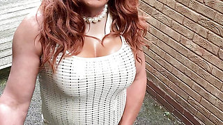 Sexy kellycd2022 in gold backless dress and seamless pantyhose and heels