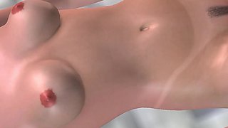 3D Animated Sex Videos: Beautiful Girl Masturbating with a Carrot on the Floor