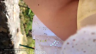 Karina Nelson Gets Impregnated by Stranger in Outdoor Public Sex