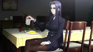 Busty hentai serpent lady has her way with a teen in his bedroom Monster Girls ep1