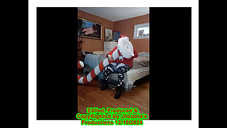 Nurse Vicki Blows up Huge Candy Cany for Santa!
