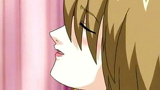 Beading lips on hard cock in anime