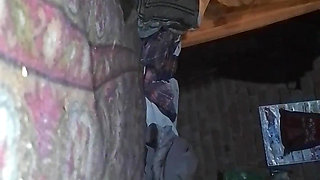 Close up masturbation at home