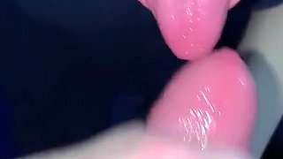 Blowjob part#2 she swallows her boyfriend's hot cum after work
