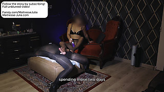 Pantyhose Tease: I Forbid My Slave to Cum: Can He Endure Edging? Mistress Julia