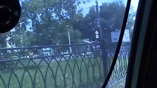 Private sex video with long haired cutie blowjob in the car