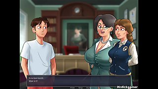 Summertime Saga Anon Gets His Dick Hard in Front of His College Teacher