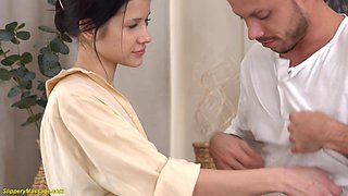 Tiny Girl Ass Stretched In A Nuru Massage
