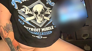 Riding huge dildo for my Daddy