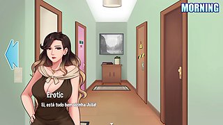 Sexual training with my step-aunt-in-law during house chores