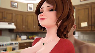 Morning routine of my aunty she has big boobs. Full ai video