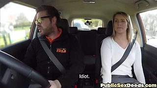 Public cuntfucking driving student