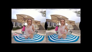 Naughty America - Lucky guy orders himself the super deluxe massage package where all holes are open for his pleasure: VR Porn