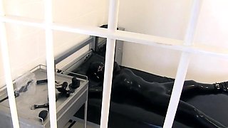 Extreme fetish latex play