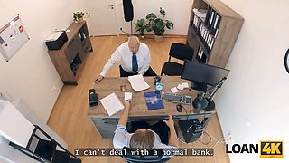 Loan4k. whorish mina k is toying dirty games with loan chief