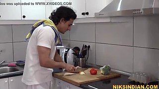 Rich Indian MILF Drinks Servant's Piss Then Gets Anal Fucked Hard - Niks Indian & Julia De Lucia