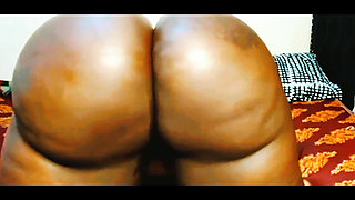 Big Black Ass SSBBW Anal Dildo Farts